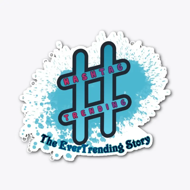 Hashtag Trending Die-Cut Sticker